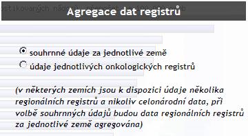 jednotek srovnání zobrazovaných skupin pacientů popis výstupu a zvoleného filtru tabulkový