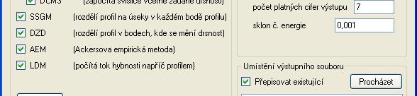 Svslcové rychlost proužková metoda U metody LDM jsou svslcové rychlost přímým výstupem.