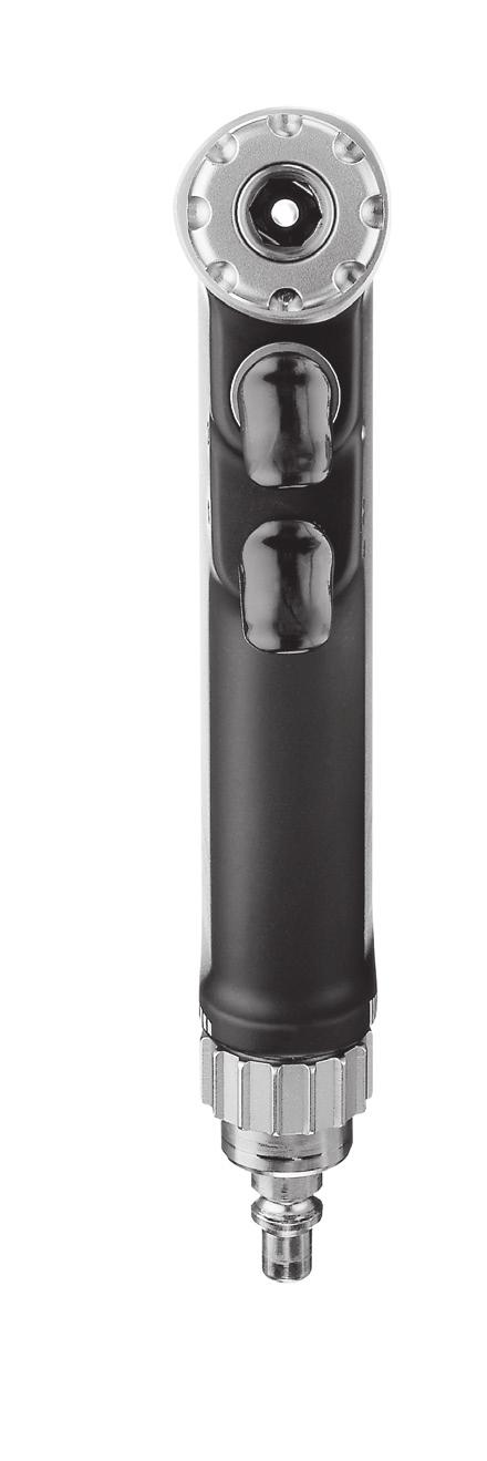 Současně vytáhněte horní spoušť 4 pro okamžité přepnutí do režimu zpětného chodu. Bezpečnostní systém Jednotka Compact Air Drive II má bezpečnostní systém, který zabraňuje jejímu nechtěnému spuštění.