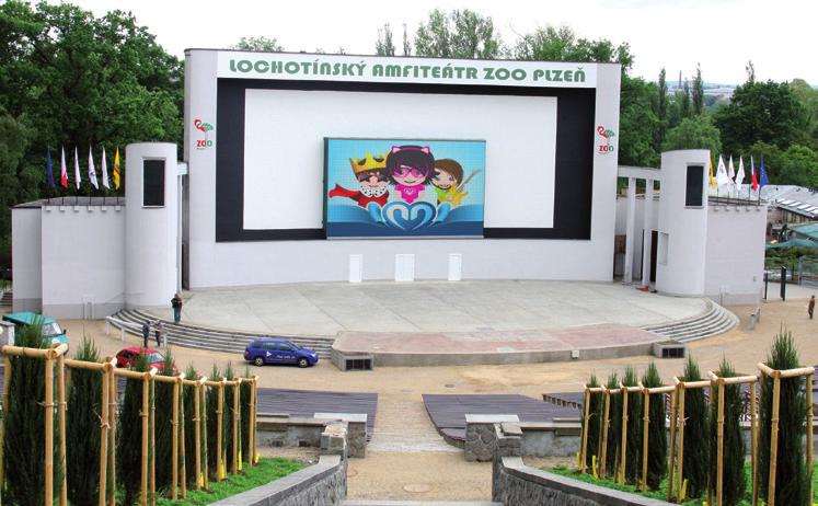Amfiteátr Lochotín, Plzeň velkoplošná LED obrazovka Lochotínský