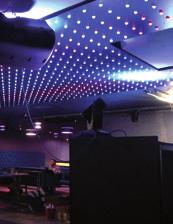 Jantár club, Prievidza LED světelné stěny, efektové osvětlení Pro