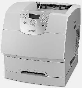 Lexmark T642 je dodáván podle konfigurace podavačů a duplexových jednotek ještě ve verzích T 42n/tn/dtn.