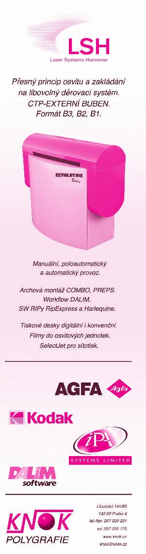 Svět tisku 09/2005 19 Šestibarvový Heidelberg v Reproprintu Tiskárna Reproprint pravidelně doplňuje své technologické vybavení tiskovými stroji z produkce společnosti Heidelberger Druckmaschinen AG.