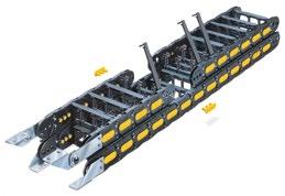 12 typů Automatizace Manipulační zařízení CNC automaty Středně náročné kluzné aplikace SILVYN CHAIN Těžká řada Pro náročné aplikace Systém pero/drážka se žlutými trojitými čepy Vnitřní výška 30
