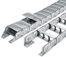 vedením až 540 6 typů Svařovací roboty Lakovací roboty Manipulační roboty SILVYN CHAIN Ocelová řada Aplikace s vysokou přídavnou hmotností náplně řetězu Nejvyšší chemická odolnost Ocelový