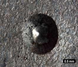1,0 mm Protože výsledky z akustické emise nic neprokázaly, provedl se na povlaku zinku Rockwell