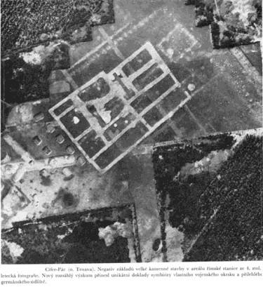 of the Danube; 2 phases: 1. earth-and-timber fort, 2.