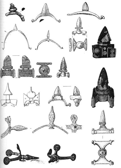 Ostruhy /Spurs knoflíkovité / with knob terminals