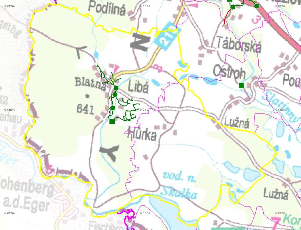 (karta obce: CZ41_1_2) E. KANALIZACE A ČOV E.1 ZÁKLADNÍ ÚDAJE Základní parametry: Ozn.: Jednotky: Rok: 22 25 21 215 Počet všech obyv. napoj. na kanal. Nk obyvatel 71 71 72 18 Počet obyv.