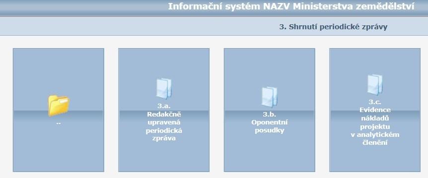 3. SHRNUTÍ PERIODICKÉ ZPRÁVY 3.a. Redakčně upravená PEZ - u periodické zprávy je NEPOVINNÁ 3.b. Oponentní posudky buď dva oponentní posudky nezávislých oponentů Povinně podepsané!