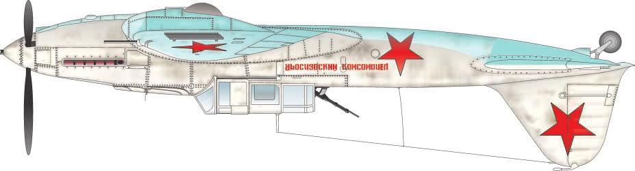 Po poměrně dlouhém předválečném vývoji tří prototypů CKB-55, CKB-57 a CKB-55Pbyl CKB-55Pna jaře roku 1941 přijat do výzbroje VVS pod vojenským označením Il-2.