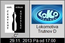 Tradiční duel, derby, bude nejspíše vyrovnané. Domácí tým by mohl využít domácích drah a zvítězit. 4. turnaj 10. 11. 2013 Čtvrtý turnaj krajského přeboru dorostu se uskuteční v Červeném Kostelci.