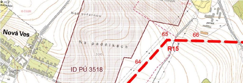 Obrázek č. 20 Poddolované území Oslavany (Zdroj:http://mapy.geology.