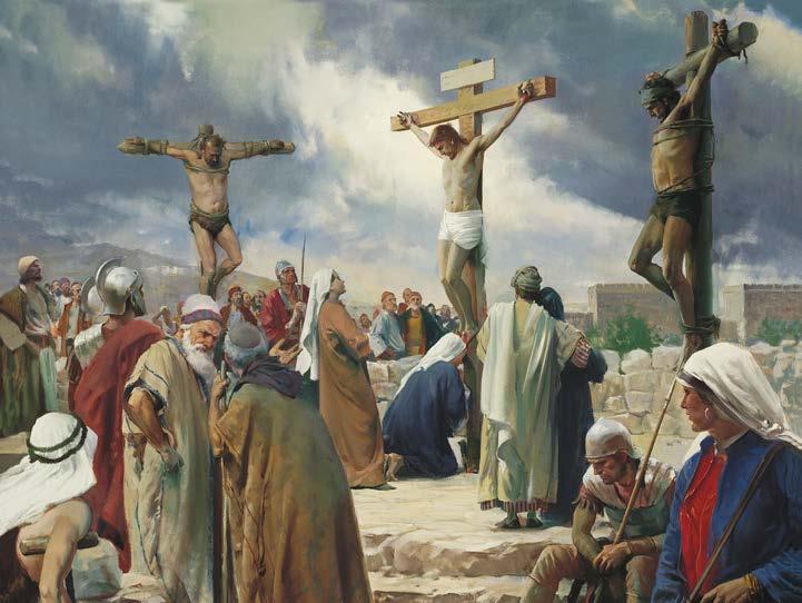 LEKCE 17 Spasitel trpěl a zemřel na kříži na Kalvárii Úvod Když se Spasitel přiblížil k závěru své služby ve smrtelnosti, byl uvězněn a souzen na základě falešných obvinění, uznán vinným, aby se