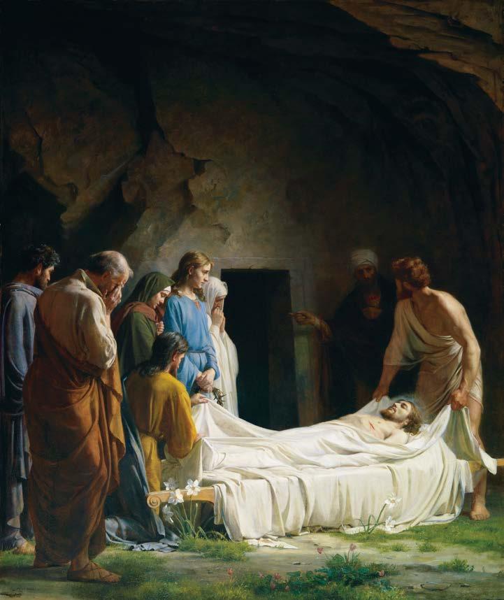 LEKCE 18 Poukažte na obrázky a položte členům třídy tyto otázky: Co Ježíš dělal mezi svým pohřbem a Vzkříšením?
