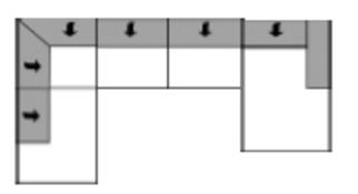 45 87-104 Návrhy sestav - ukázky: 170 x područka 301 x 215 215 x 301 područka x 170 Područka 241 x 215 215 x