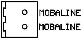 6.4. Synchronizace signálem MOBALine Zdroj signálu MOBALine se připojuje do svorek označených MOBALINE bez ohledu na polaritu.