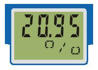 Funkce g Při měření O 2 se musí v konfiguraci nastavit, zda má být měřená hodnota v ppm nebo v %. othr O2 0 ppm 1 % g Pokud zadáváme teplotu sondy, nastavujeme teplotu v C, F nebo K.