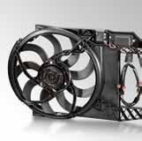 Ventilátor kondenzátoru Ventilátor kondenzátoru přispívá k optimálnímu zkapalňování chladiva za jakéhokoli provozního stavu vozidla.