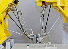 řada M-1 Maximální nosnost na zápěstí: 1 kg Maximální dosah: 420 mm Dostupné verze robotů: M-1iA/1H 3 osy M-1iA/0.5S 4 osy M-1iA/0.5A 6 os M-1iA/1HL 3 osy, Dlouhé rameno M-1iA/0.