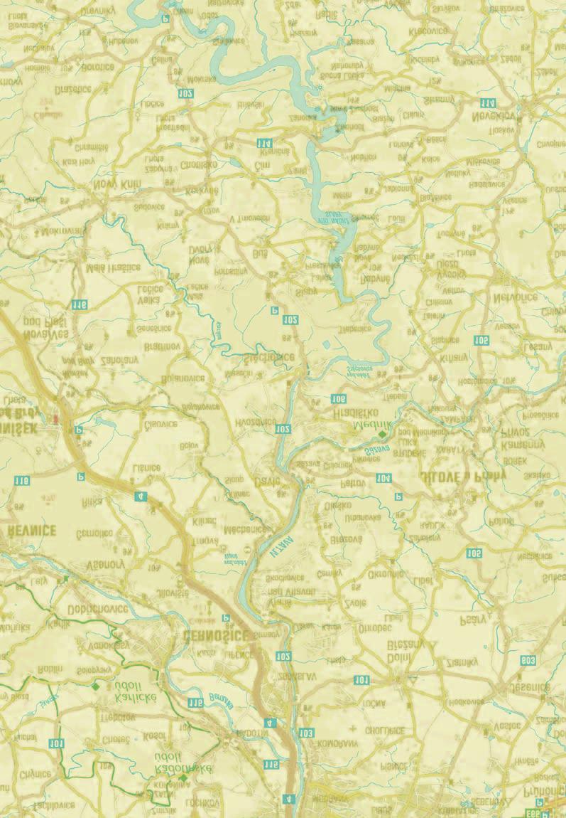 439 Zavedení nových linek PID v oblasti Štěchovic 338 361 390 směr SMÍCHOVSKÉ NÁDRAŽÍ Vysvětlivky 003 002 Zastávky v uzlu zrušený úsek nebo linka Ing.