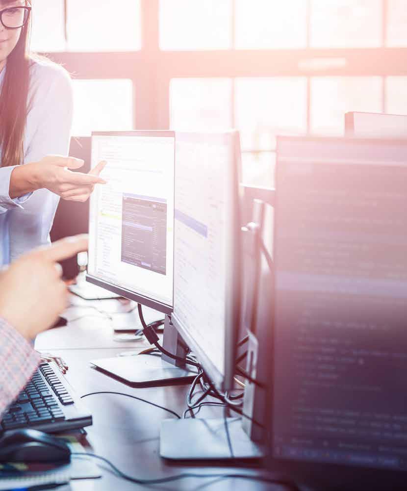 02 Připraveno na budoucnost. Tištěné dokumenty. Digitální formáty. Na dnešním pracovišti se pod zvýšením produktivity rozumí jednoduchý a bezproblémový přechod mezi těmito dvěma platformami.