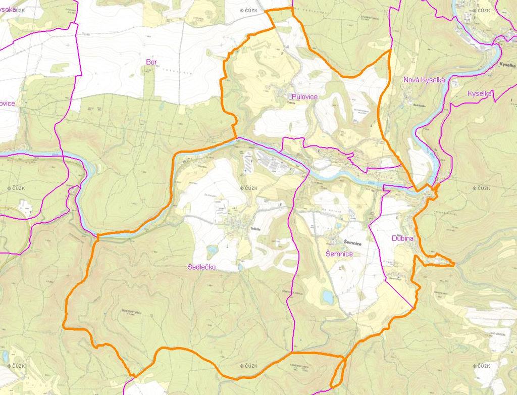 (karta obce: CZ41_57_1) A. NÁZEV OBCE Název části obce (ZSJ): Mapa A: Území obce Přehledová mapka Kód části obce PRVK: CZ41.343.413.
