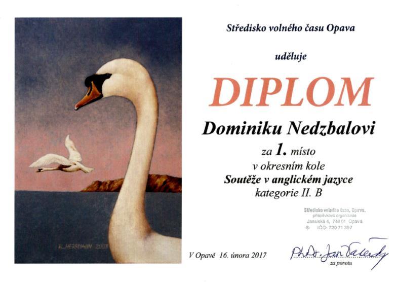 únor 2017 Soutěž O