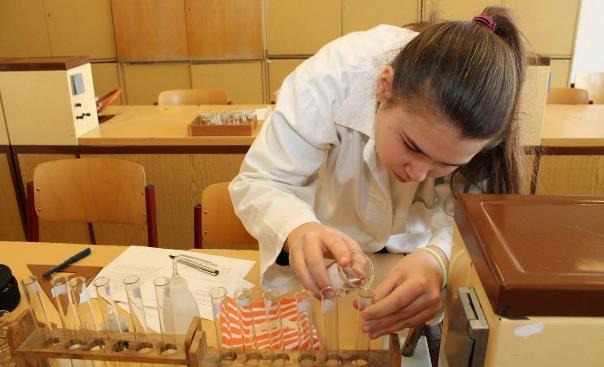 Z chemie maturovaly dvě žákyně - Jana Drnková (p4 prvky) a Karolína Štěpánová (Uhlovodíky). Jan Kundrát a Alexandr Pisani z kvinty natočili do 2.