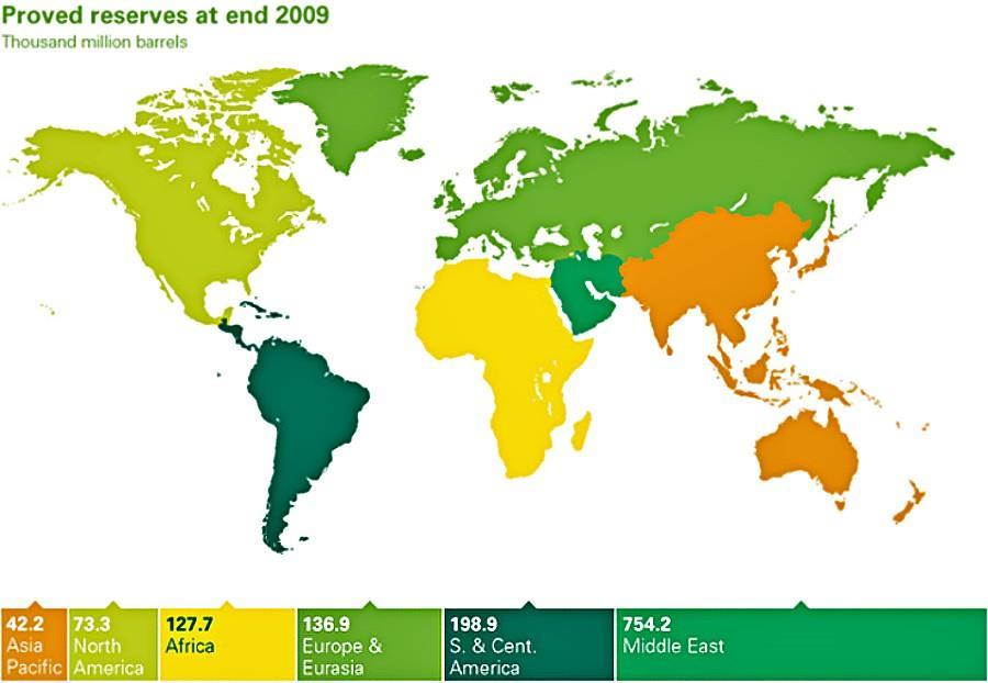 Problémy neobnovitelných zdrojů Mapa