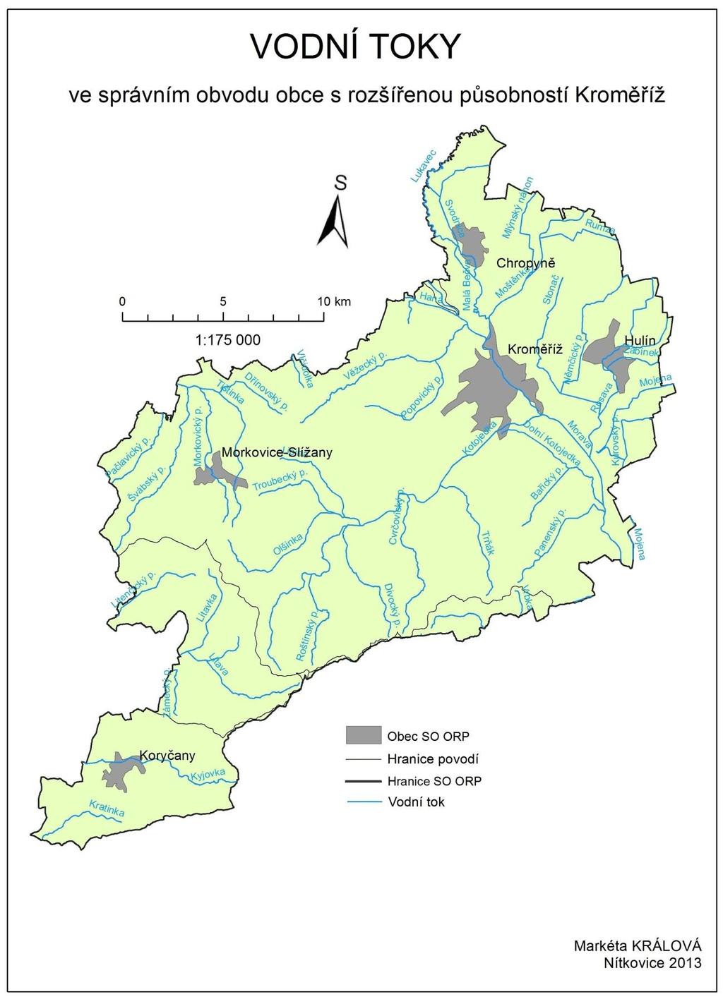 Příloha č. 3: Mapa vodních toků Podklad: VÚV T. G.
