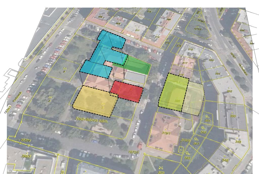 REZERVY Nastínění alternativních řešení v okolí školy PODKROVÍ - cca 500 m2/ 1400 m3 - ověření využitelnosti zcela nevyužitých půdních prostor pro další aktivity - alternativní prostory - značná