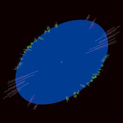 Asférické hvězdy Elipsoidální proměnné - silně deformované individuální hvězdy (Achernar), ale rotačně