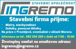 : 777 099 406 Strojírenská firma v Prostějově hledá záměčníky a svářeče. Požadovaná znalost výkresové dokumentace, samostatnost, flexibilita a loajalita. 130 Kč/hod. Tel.