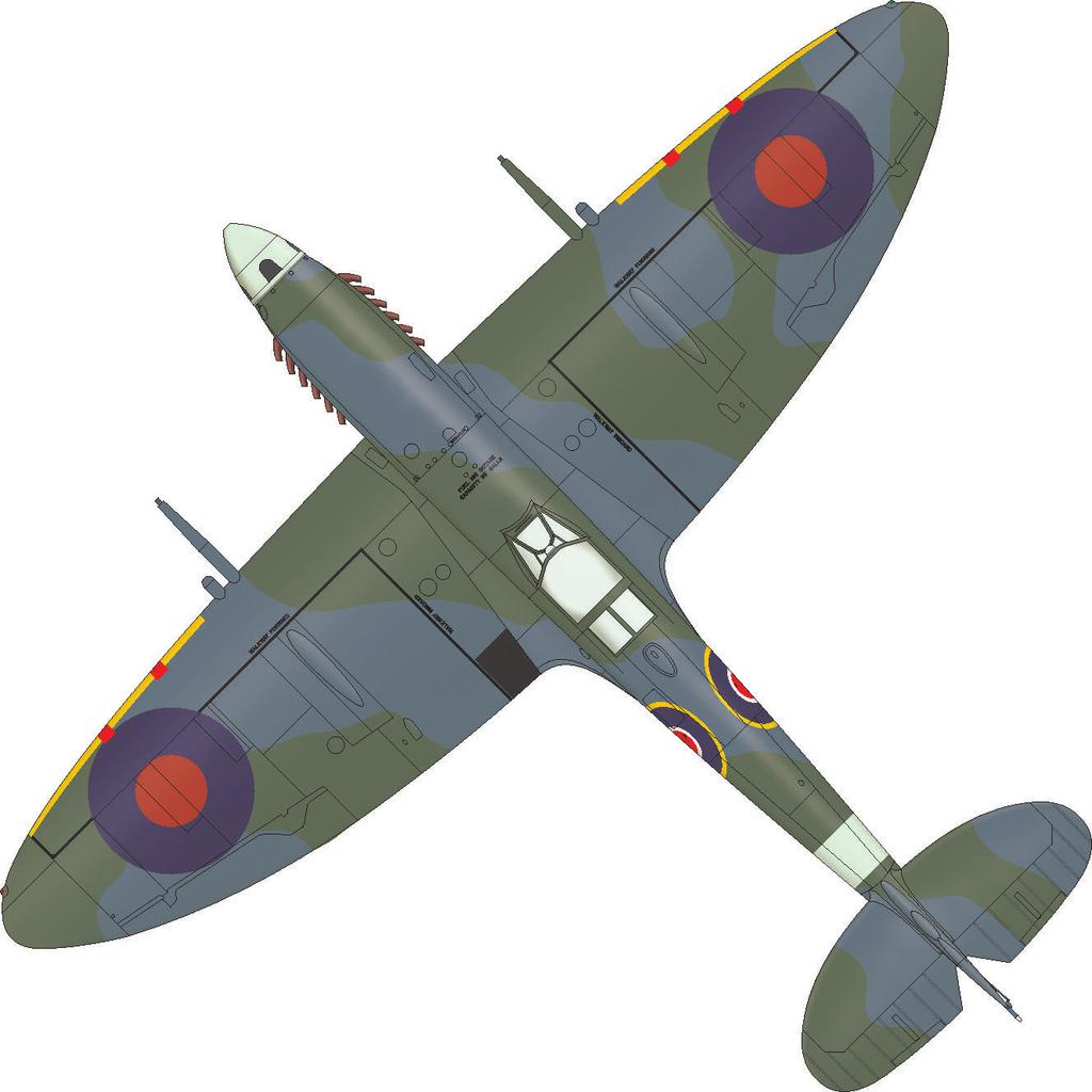 A Spitfire LFMk.IXc, MH712, W/O Henryk Dygala, No. 302 Squadron, léto - podzim 19 Polská No.