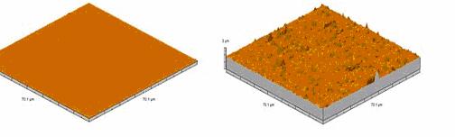 Obr. 2.10 Porovnání drsnosti vrstev magnetronového a obloukového napařování 16 2.2.1.3 Napařování elektronovým paprskem Nanášená látka je ve vakuové komoře odpařována elektronovým svazkem a takto uvolněné atomy jsou před dopadem na povlakovaný předmět částečně ionizovány.