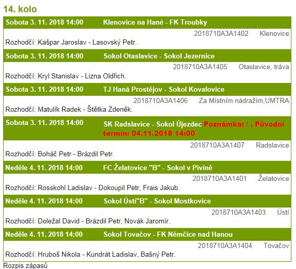 MUŽI A DNES SE HRAJE 14.