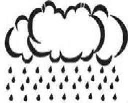 znamená Zataženo znamena Deštivo znamena Přívalový déšť Symbol se zobrazí, pokud je předpověď deštivo nebo přívalový déšť a venkovní teplota (z kteréhokoliv kanálu) je pod 0 C.