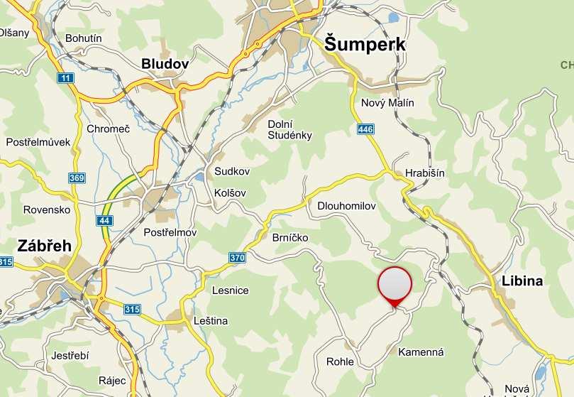Přehledná mapa s umístěním