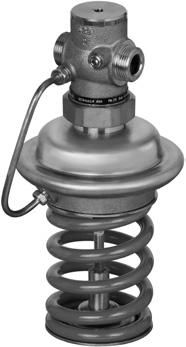 Regulátor sestává z regulačního ventilu, servopohonu s jednou regulační membránou a pružiny (pružin) určených pro nastavování hodnot tlaku.