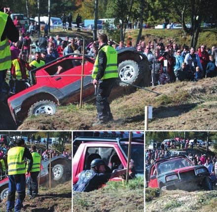 Z pfiistaveného kamionu hrály kapely, které se za celou akci prostfiídaly.