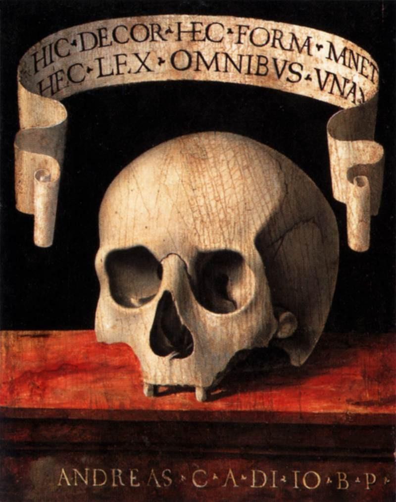 23 Příloha 25. Memento mori (verso), Andrea Previtali, r.1480.