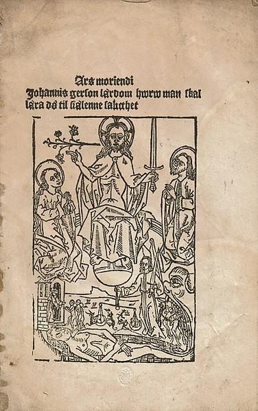 6 Obr. Příloha 6. 6. Ars Moriendi. Jean Gerson. Desky dlouhé verze. Autor neznámý, r. 1514.