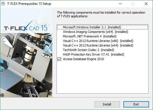 2 Instalace Prerequisities Před vlastní instalací CAD je nutné nainstalovat Prerequisities. 1. Rozbalte stažený soubor t-flex-prerequisities-xy.