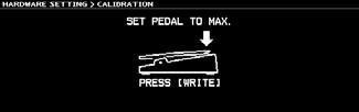 Nastavení Footswitche a Expression pedálu Nastavení Expression pedálu (Pedal Calibration) Ačkoliv byl Expression pedál GT-1000 nastaven na optimální režim už při výrobě, delší používání a pracovní