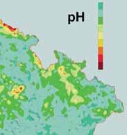 1 Rozložení ph povrchových vod na území ČR za běžného stavu [7] Fig.1 Distribution of ph of surface water on the area of the Czech Republic during standard conditions [7] Obr.