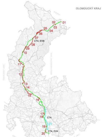 4) vytvoření podmínek pro koncepční řešení cyklistické dopravy při