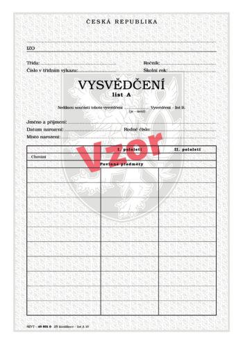 V této vyhlášce vyšly opravy tiskových chyb u vysvědčení do 20 předmětů a u závěrečného vysvědčení.