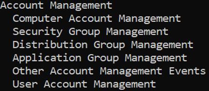 ACCOUNT MANAGEMENT Auditování správy uživatelů, počítačů, skupin atp.