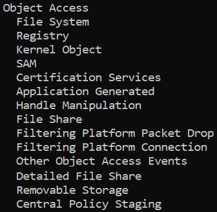 OBJECT ACCESS Auditování CA, FW, souborů, sdílených dat, DAC atp.